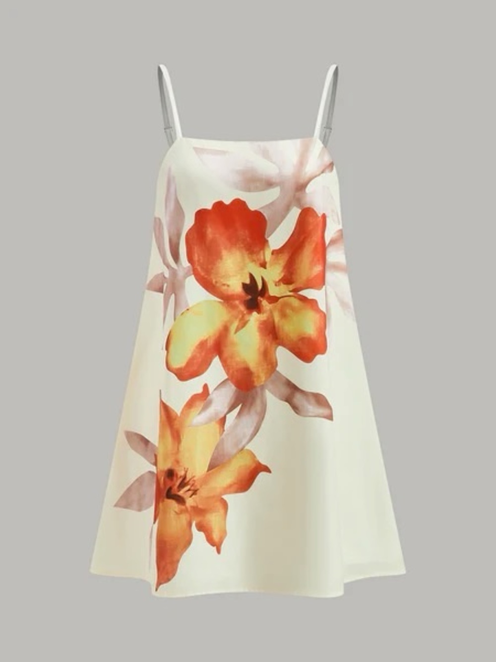 Commense Floral Print Oversized Dress